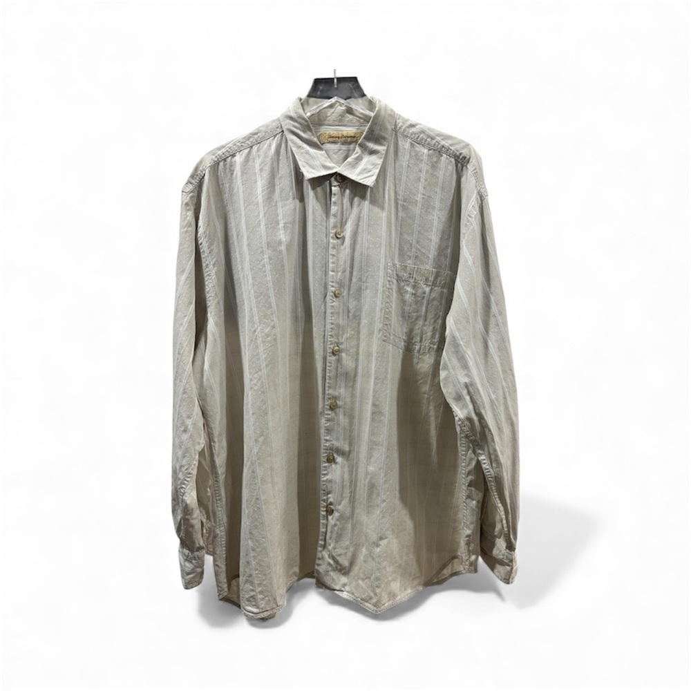 Tommy Bahama Light Gray Textured Shirt